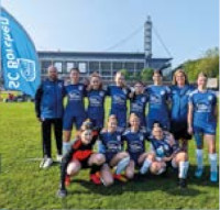 SC Borchen Mädchenmannschaft vertritt den Mädchenfußball aus Paderborn beim Turnier in Köln. Besuch des DFB-Pokalfinales in Köln der Mädchenmannschaft - Mädchenfußball