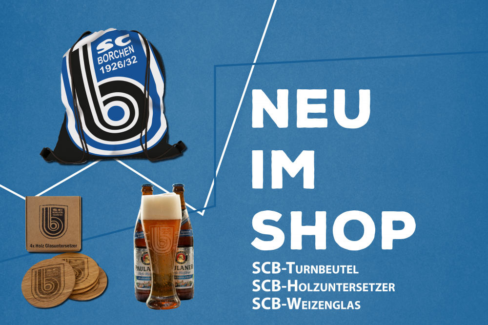 Neu im FanShop: Turnbeutel und Holzuntersetzer