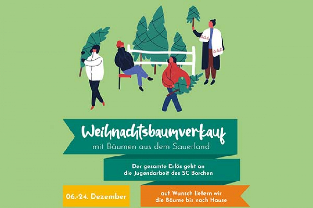 Weihnachtsbaumverkauf am Combi für die Fußball-Jugend Weihnachtsbaumverkauf am Combi für die Fußball-Jugend