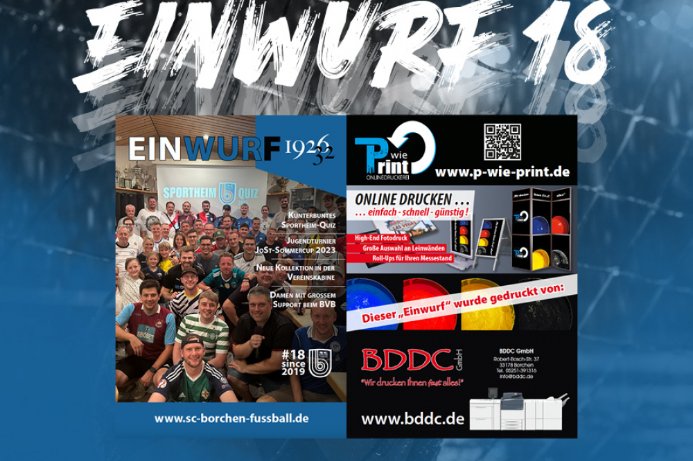 Einwurf #18 zum Saisonstart Einwurf #18 zum Saisonstart