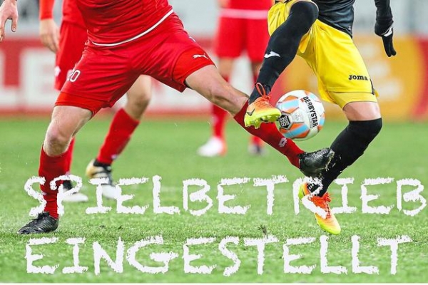 Spiel- und Trainingsbetrieb vorerst eingestellt Spiel- und Trainingsbetrieb vorerst eingestellt