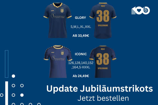 Jubiläumstrikot 2026 – Update und erweiterte Auswahl